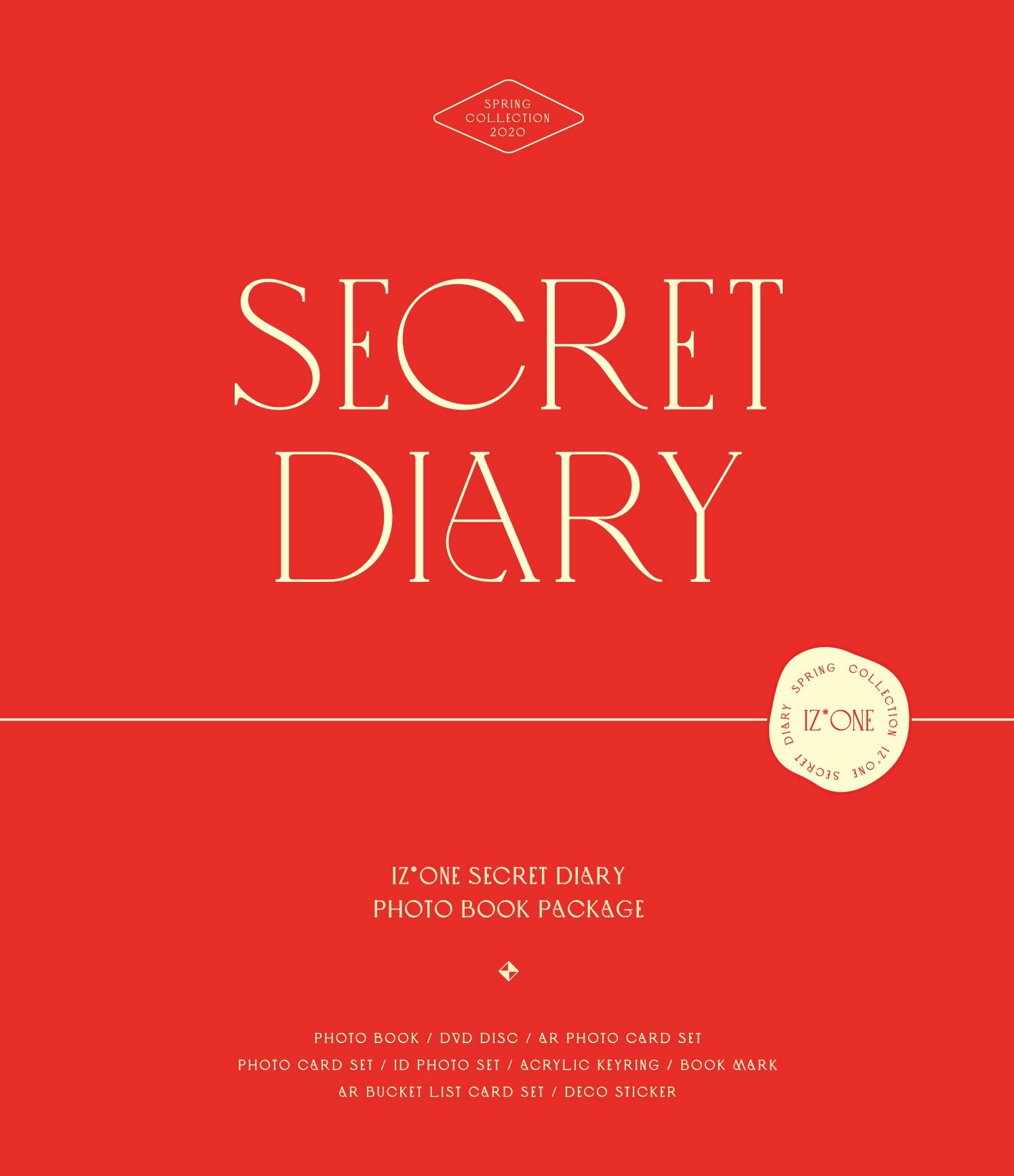 Amazon.co.jp: IZ*ONE SECRET DIARY PHOTOBOOK PACKAGE(輸入盤) : IZ