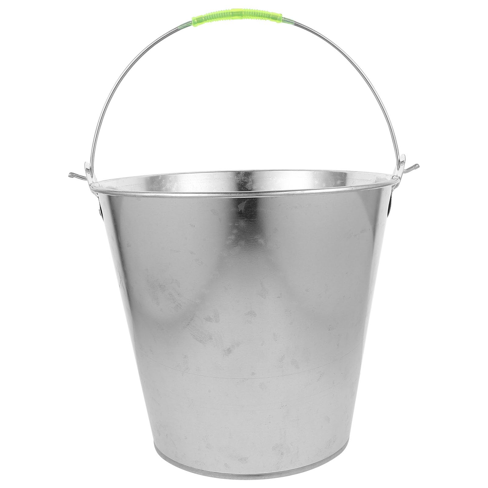 Anneome Secchio D’acqua in Metallo Manico Portatile 8l Multiuso per Casa, Giardinaggio e Pulizia Domestica Resistente e Capiente