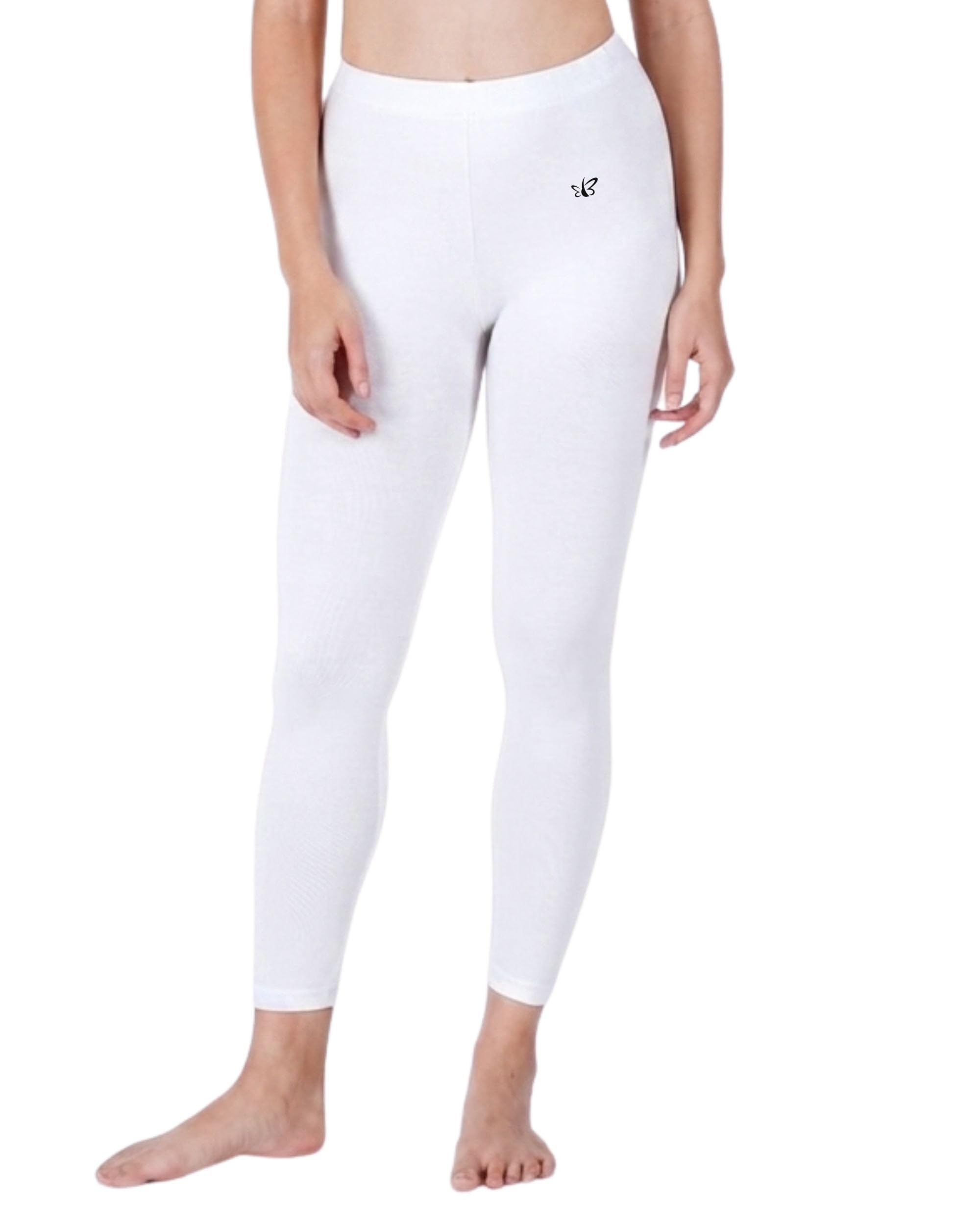 Brida Nova Women's Ethnic Combed Cotton High-Waisted Ankle Length Leggings | Seamless, Stretchable & Body Shaping | Soft Comfortable Multiple Colors & Sizes-image-23