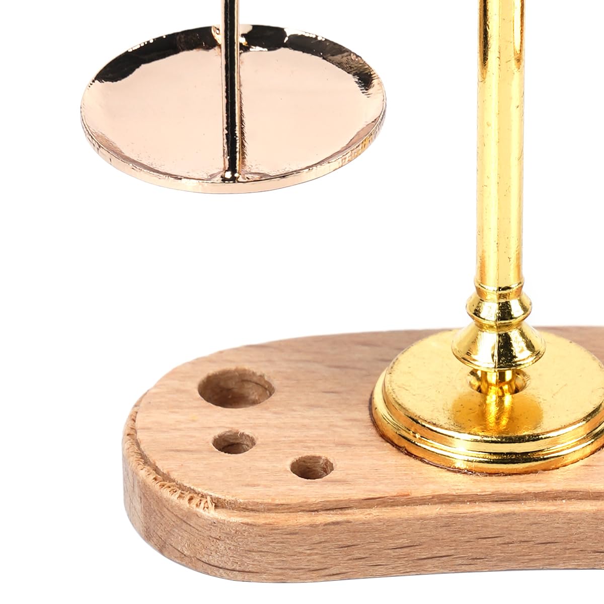Namvo Mini Balance Scale Dollhouse Furniture 1:12 Scale Mini Libra Scale With 6 Balance Weights Metal Scale Justice Scale Model - Image 4