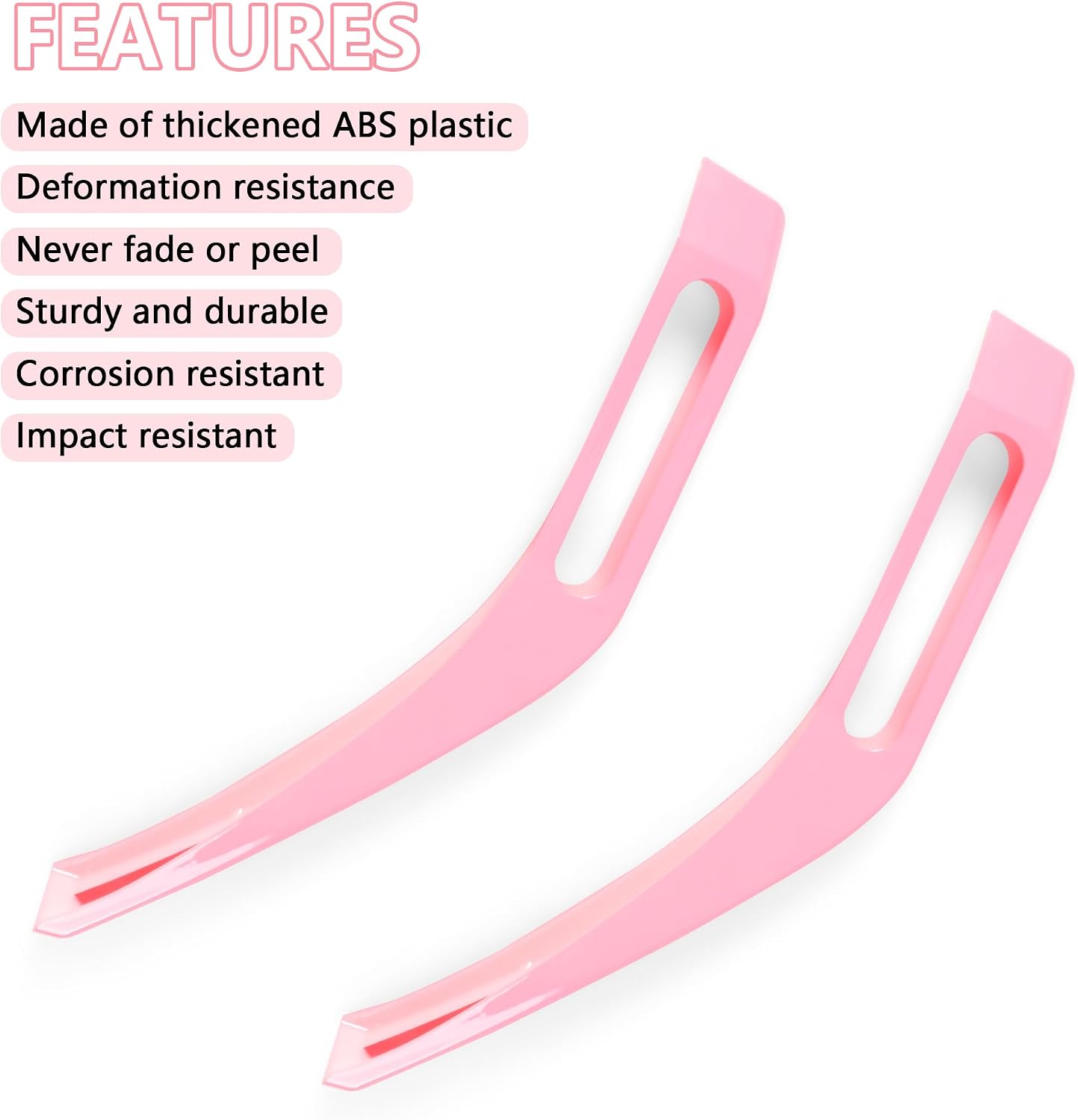 Trail Sight Cover Engine Hinge Hood Side Release Handles Decoration Trim Cover Exterior Accessories for Ford Bronco 2021 2022 2023 2024 2025 2026, 2 Pack (Pink)