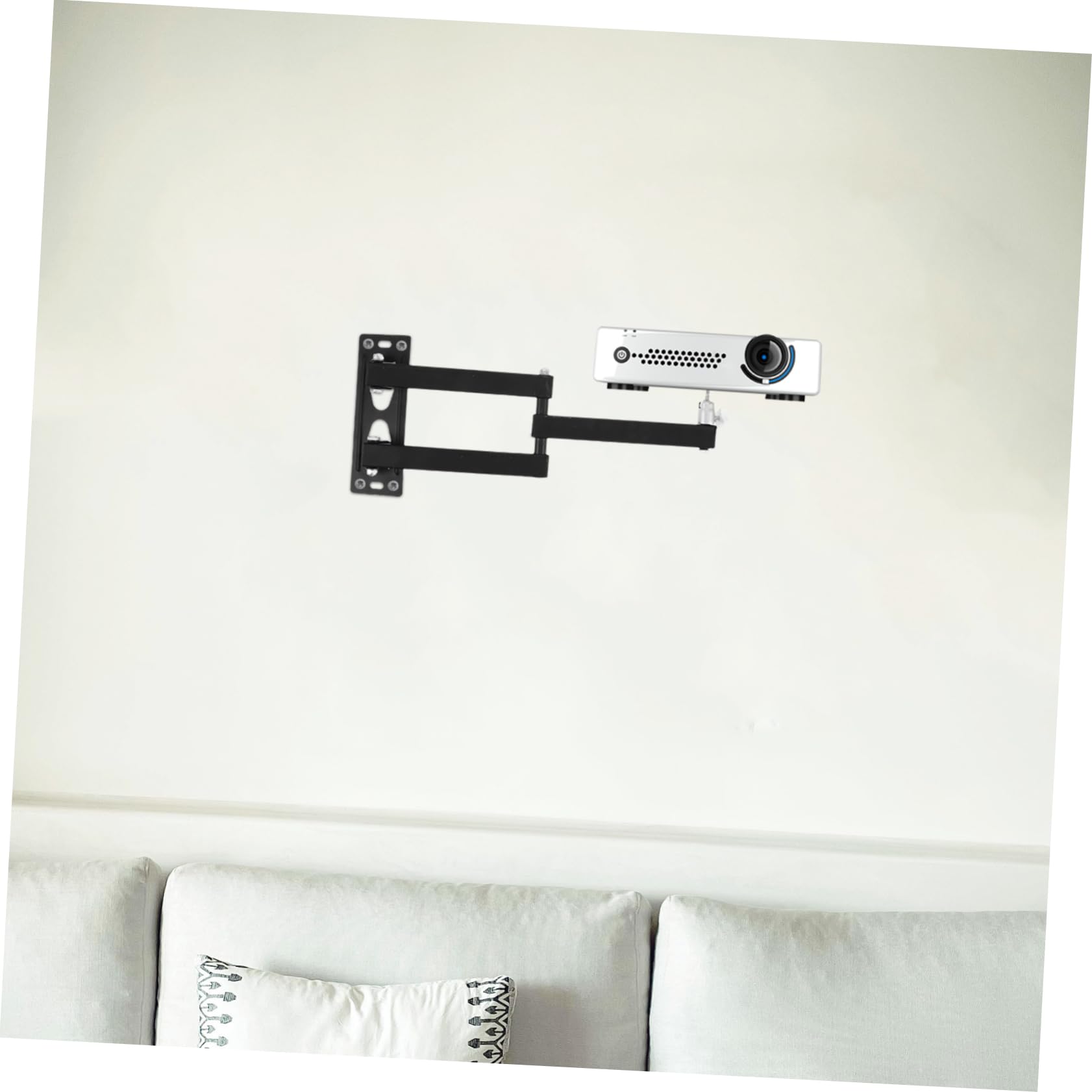 Soporte de Proyector Ajustable Gancho Fuerte y Estable de Aleación de Aluminio Diseño Compacto Que Ahorra Espacio para Pared para Habitación y Sala