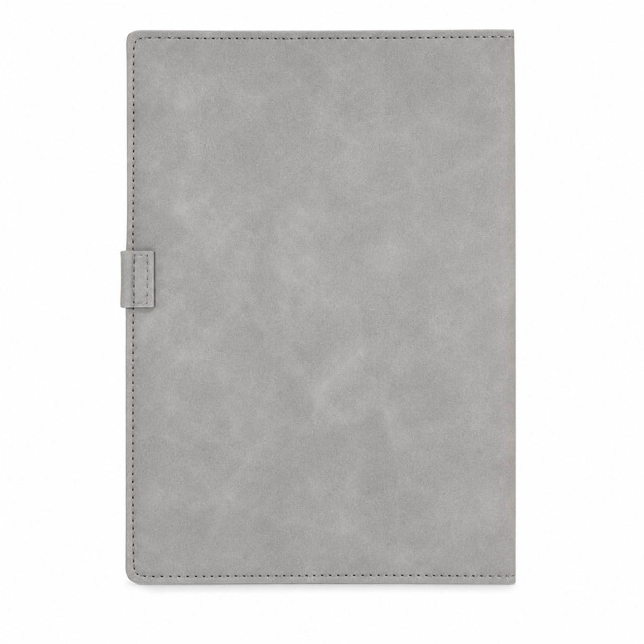 Cubic Notizbuch A5 Hardcover Leinen (Grau) | Premium Tagebuch mit Stahlknopfverschluss | Stilvolles und langlebiges Schreibbuch für Büro, Schule und Gebrauch