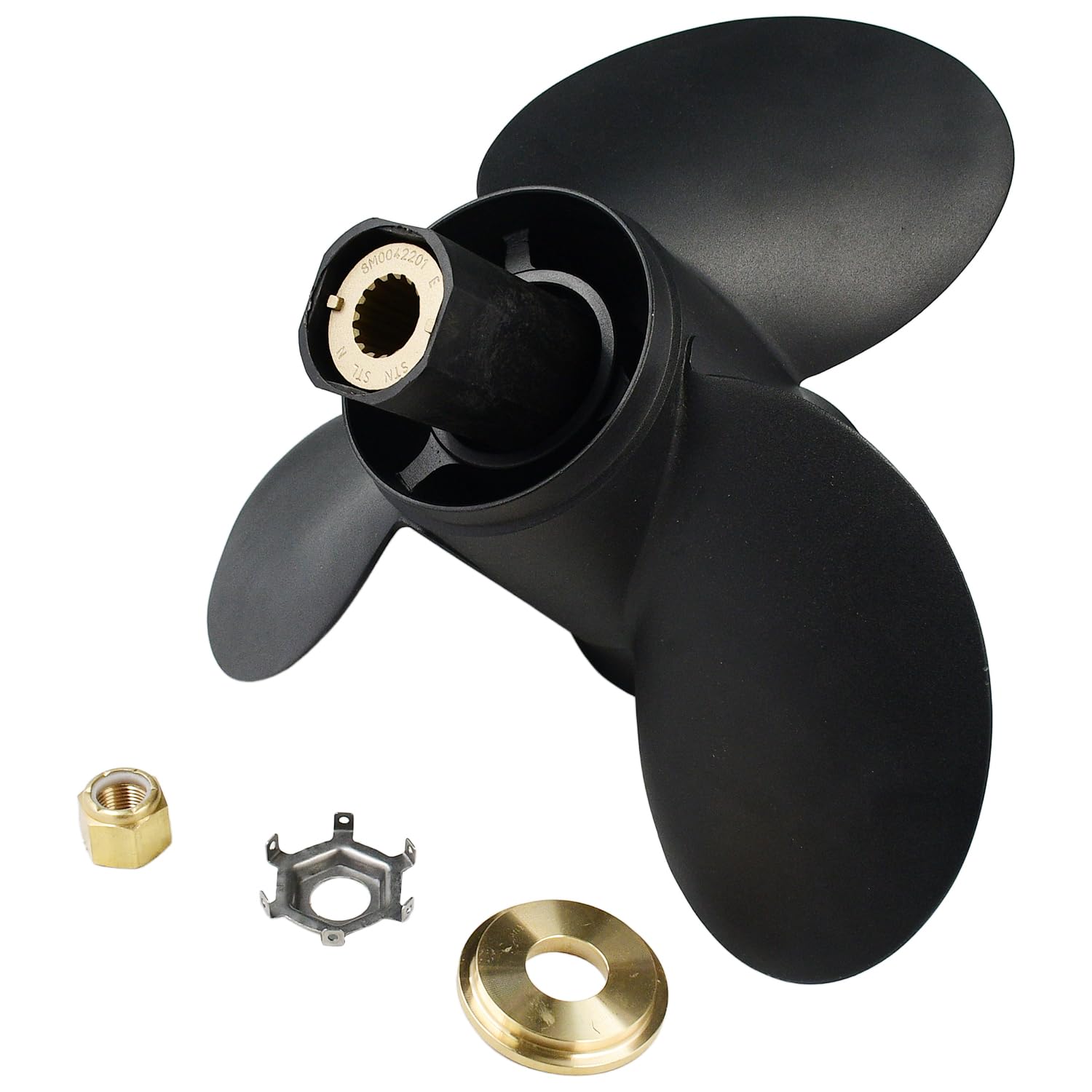 14-1/4x21 Hélice nueva 48-832832A45 Alpha One de 3 cuchillas de aluminio con kits de buje intercambiables compatibles con motores Mercury Mercruiser 90CT-400HP Sterndruves