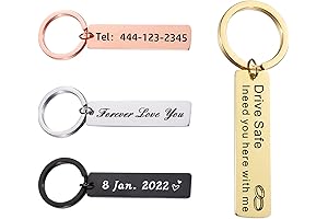 Personalized Double Sided Photo Engraved Keychain: Capture Cherished Moments with a Timeless Keepsake