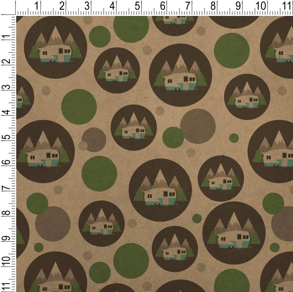 GRAPHICS & MORE Camper in the Mountains Premium Kraft Gift Wrap Wrapping Paper Roll