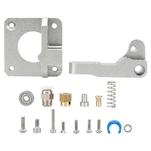 review Printer Accessory, All-Aluminum Alloy Extruder Parts Long Service Life Reliability for 1.75mm Consumables for Series 3D Printers