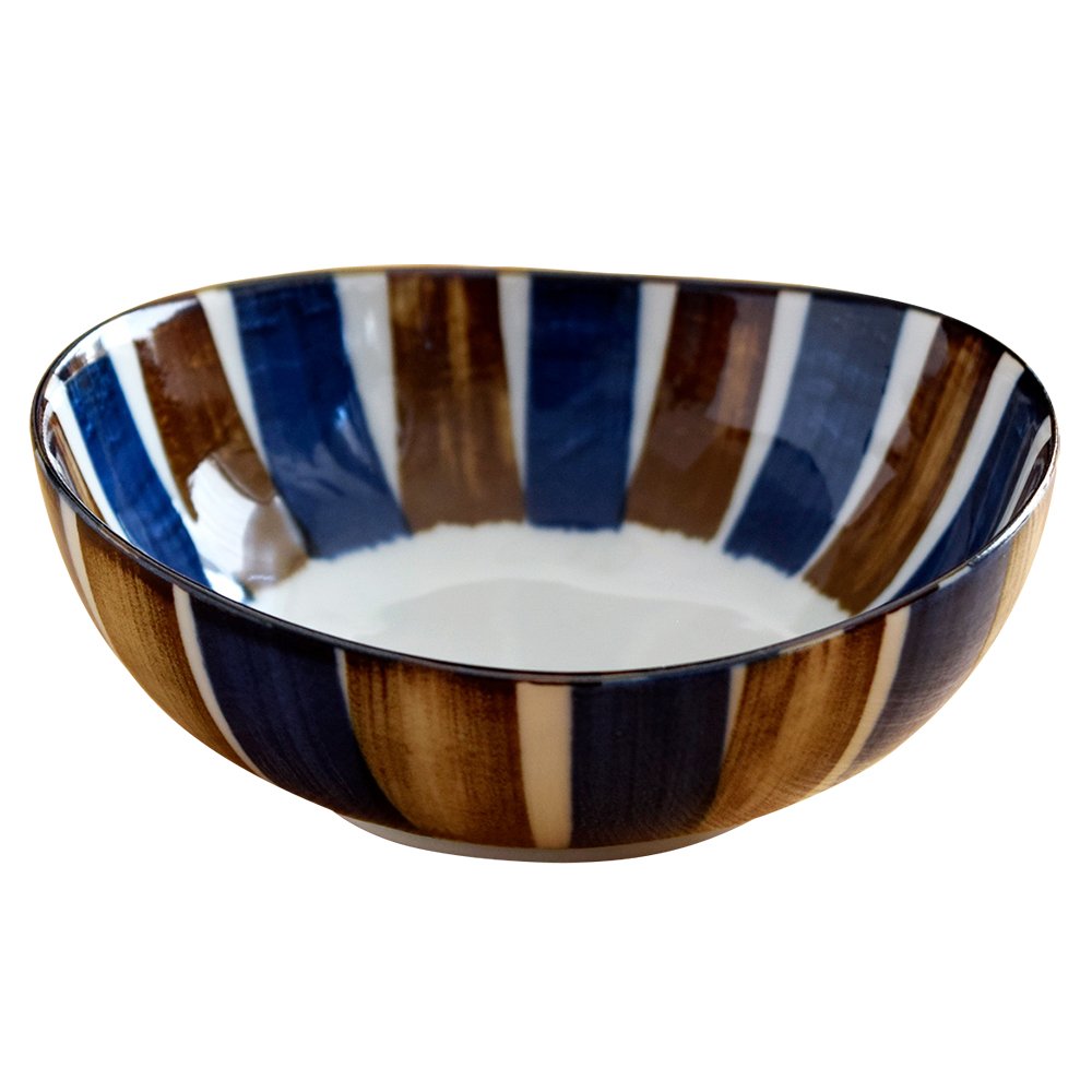 Green Tea Rust Medium Serving Bowl
