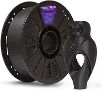 Filamento PLA Velvet High Speed 1Kg 1,75mm Efeito Aveludado Impressora 3D FDM Voolt3D (Preto Velvet)
