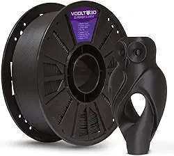 Filamento PLA Velvet High Speed 1Kg 1,75mm Efeito Aveludado Impressora 3D FDM Voolt3D (Preto Velvet)