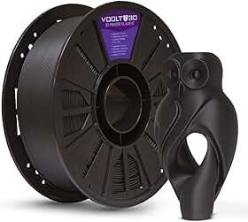 Filamento PLA Velvet High Speed 1Kg 1,75mm Efeito Aveludado Impressora 3D FDM Voolt3D (Preto Velvet)