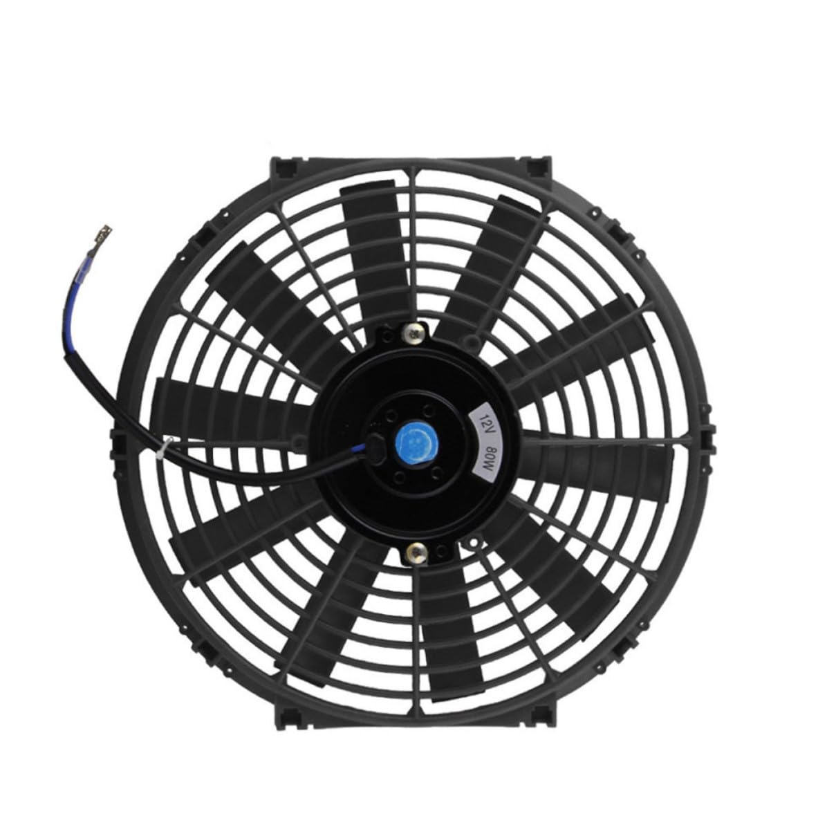 Levemolo Ventilatore Raffreddatore per Auto in Abs Nero, Funzione Pusher o Puller e Regolazione Temperatura per Festa Estiva e Raffreddamento Motore Efficiente