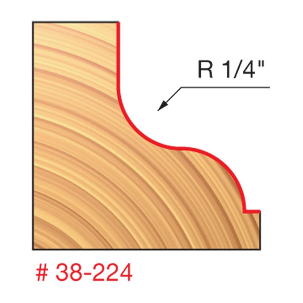 Freud 38-224: 1-1/2" (Dia.) Ogee Fillet Bit with 1/2" Shank, Multi - Image 2