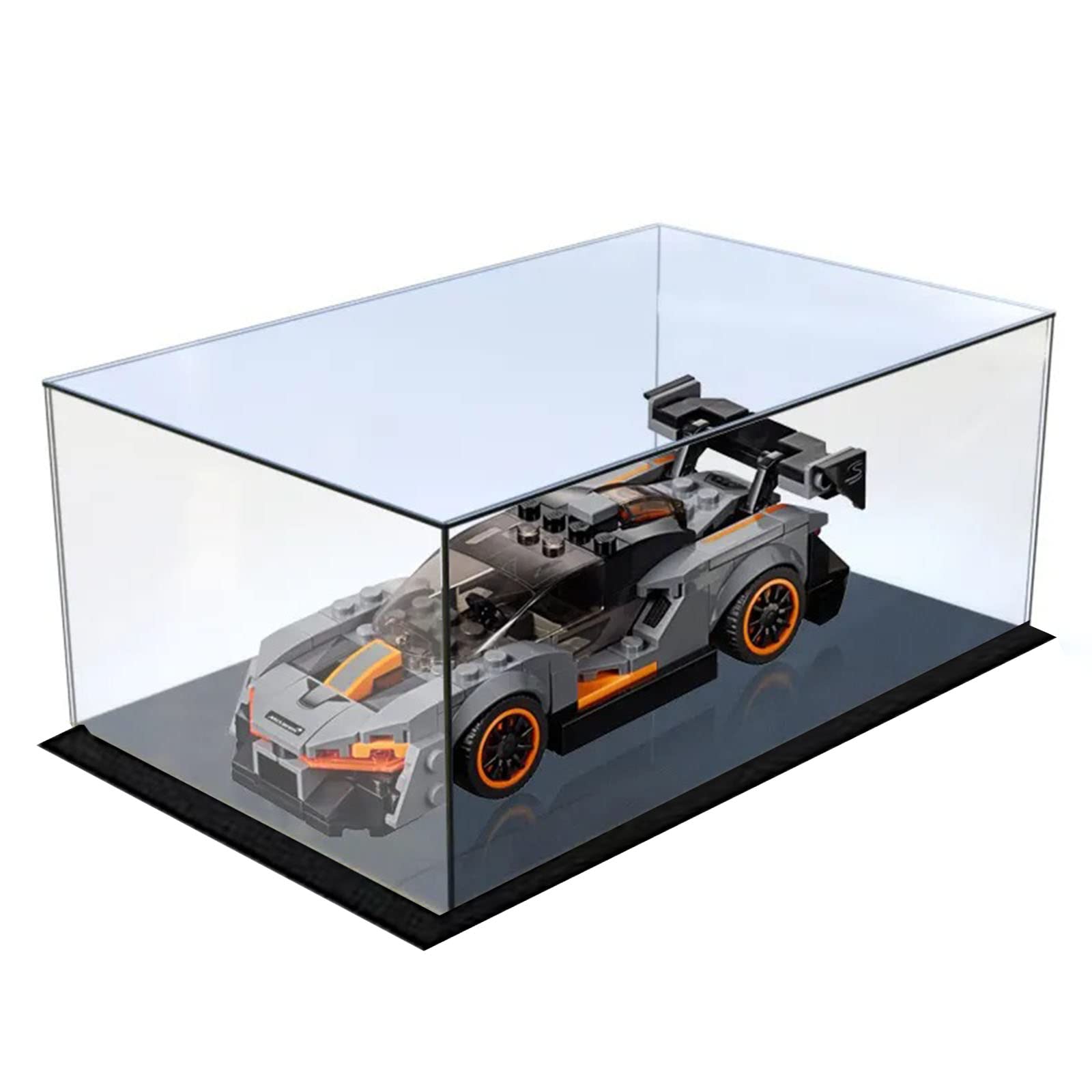 Boîte D'affichage Acrylique Transparente CEET, Vitrine Anti - Poussière Multifonctionnelle D'affichage D'objets avec Base Epaissie pour L'affichage (8x8x8inch/20X20X20cm