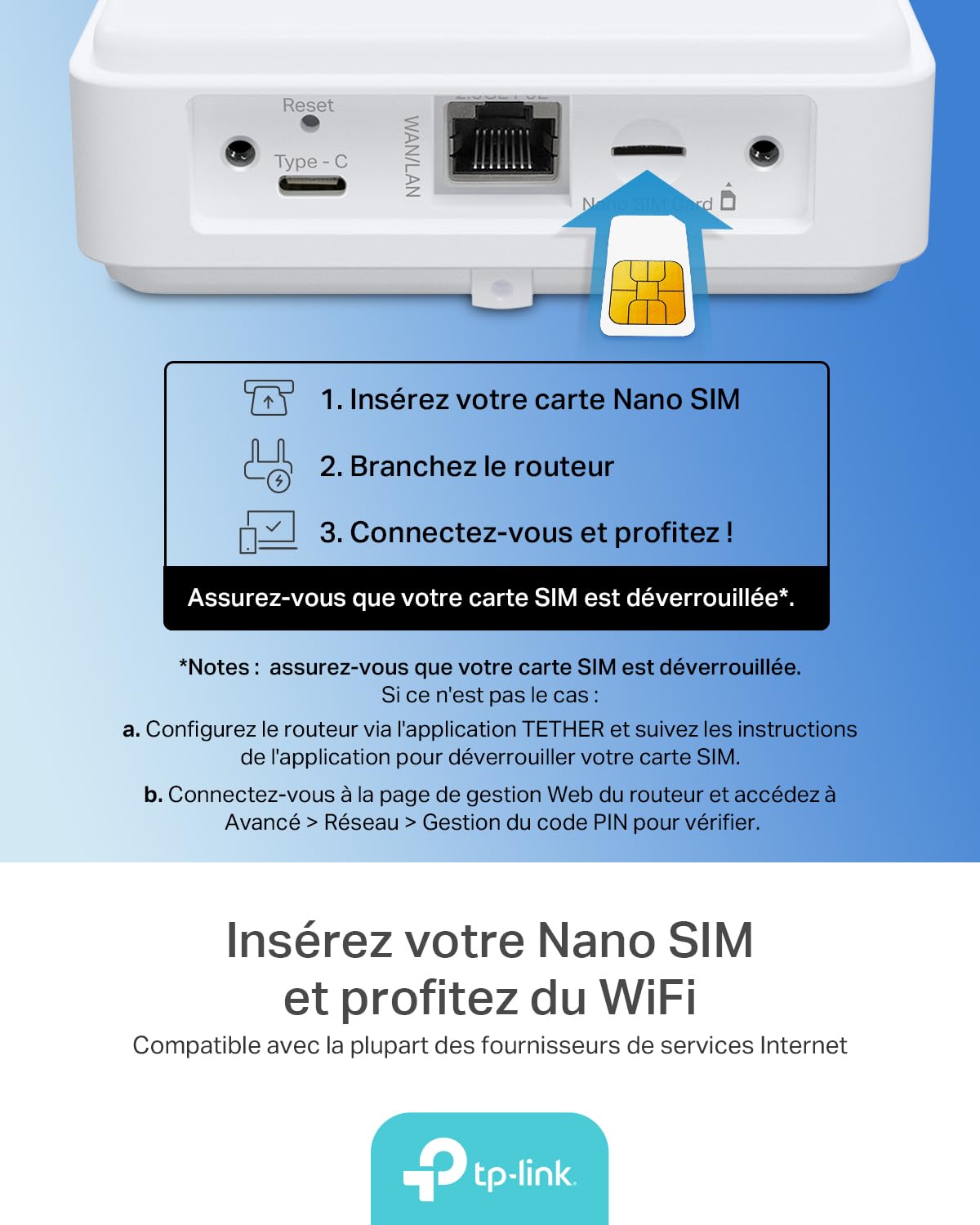 TP-Link Archer NX500-Outdoor Router 5G avec SIM d'extérieur, WiFi 6 AX3000Mbps Dual Band, 5G jusqu'à 4,67 Gbps, connecte 200+ appareils, Port 2,5 GE, PoE passif/802.3af/at, IP66, Montage Facile