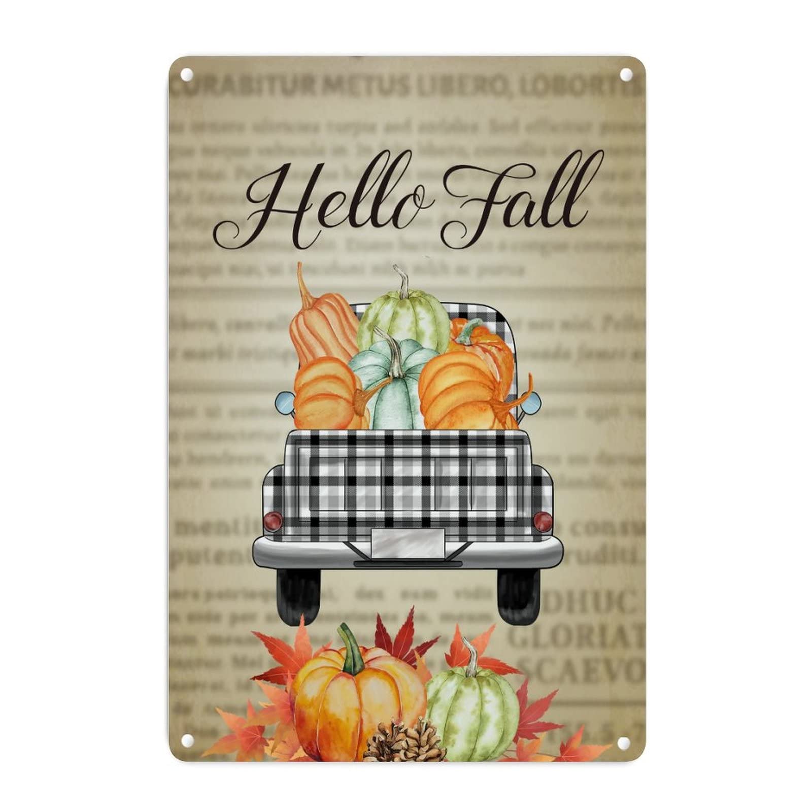 Plaque vintage Be Thankful pour habiller un mur vide de porche