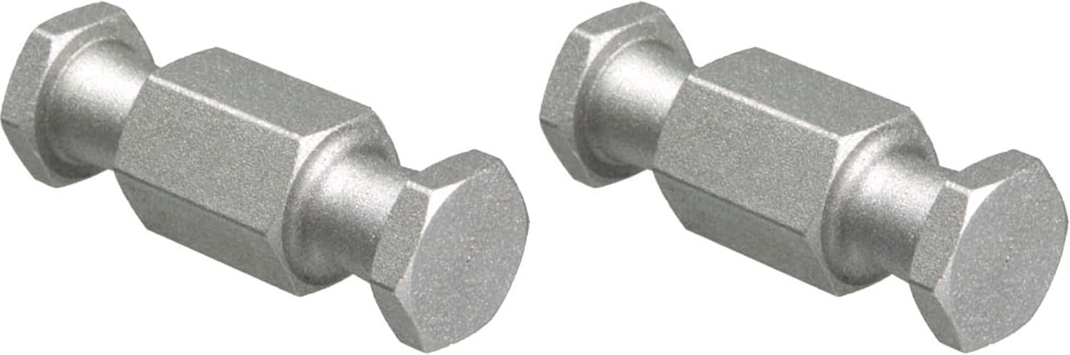 Manfrotto 061 Joining Stud for Super Clamps - Replaces 2913, Silver, 2" x .5" x .2" (Pack of 2)