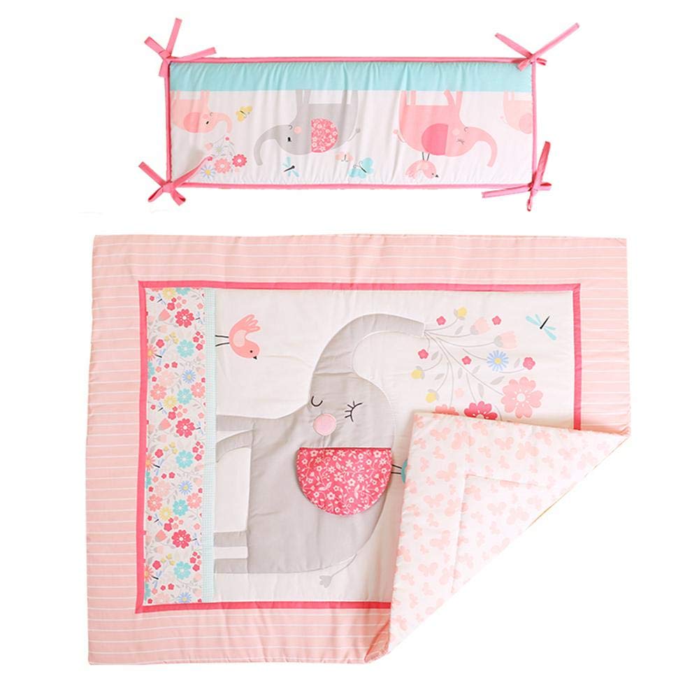 Pink Elephant Baby Girl Nursery Crib Bedding Set Pieces atelieryuwa