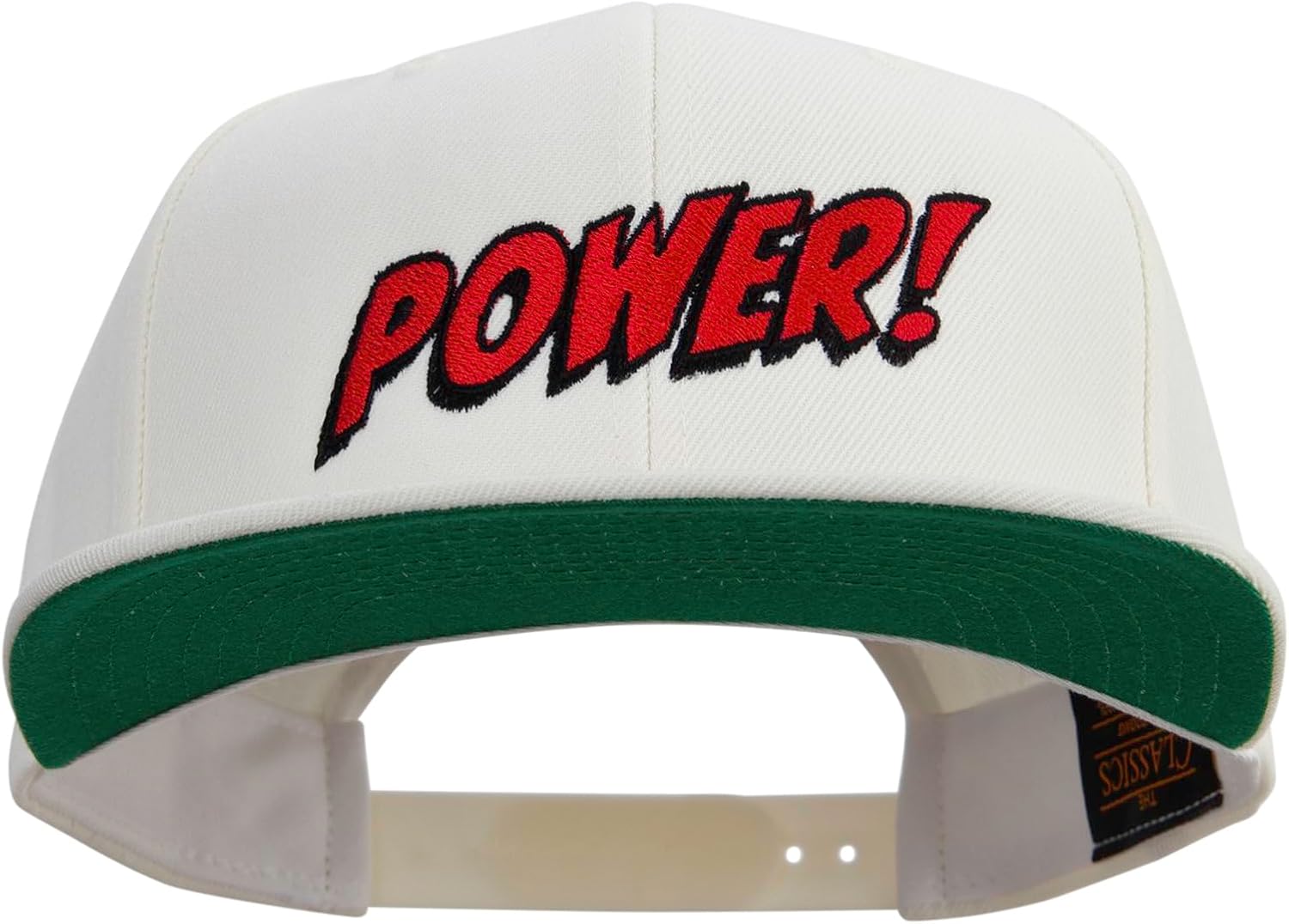 e4Hats.com Power Abstract Cartoon Embroidered Wool Blend Prostyle Snapback