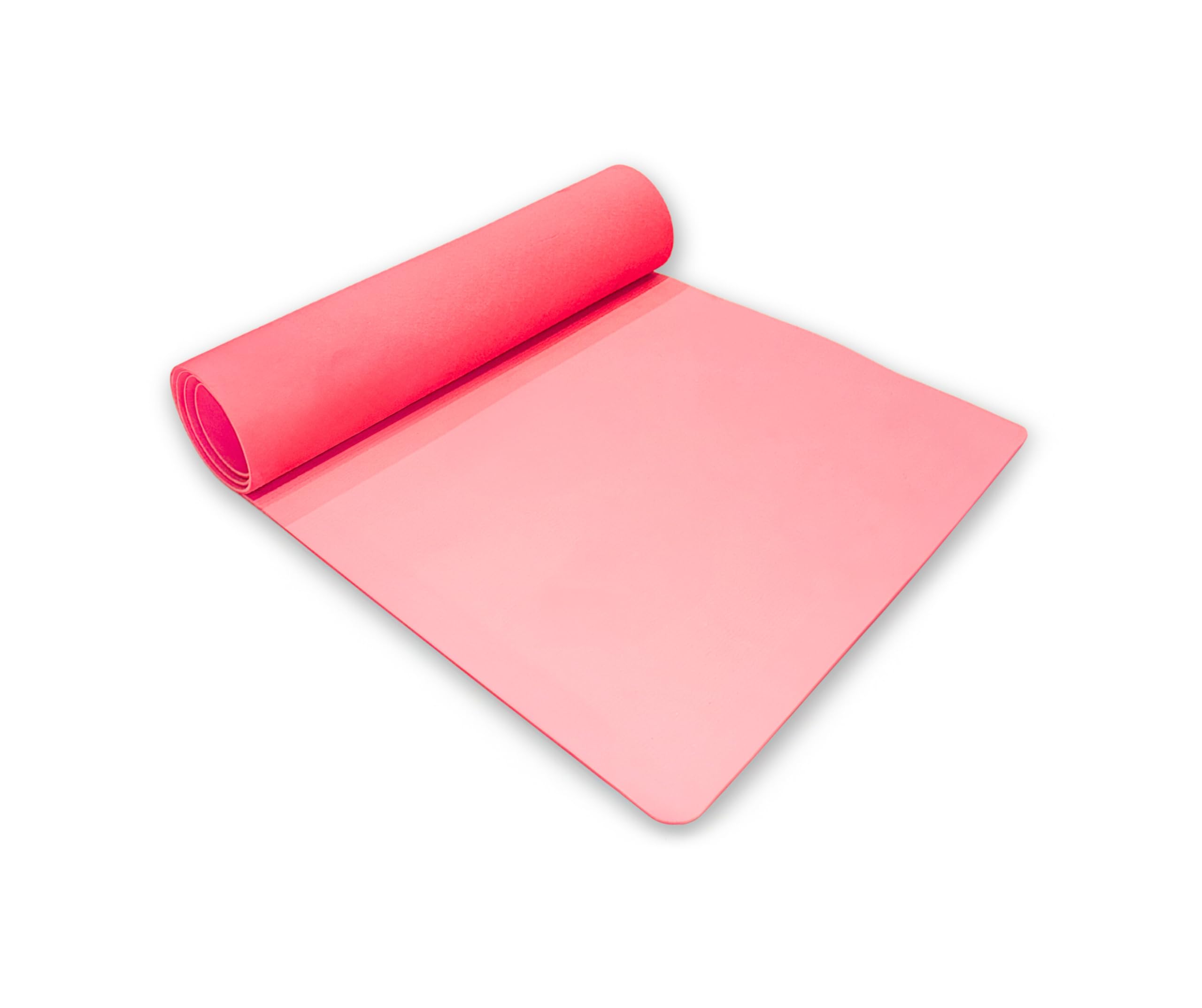 6mm Thick Pink Yoga Mat for Women – Non-Slip, Cushioned Workout Mat for Home & Studio Fitness, Pilates & Yoga – Lightweight & Durable (72x24 Inches)