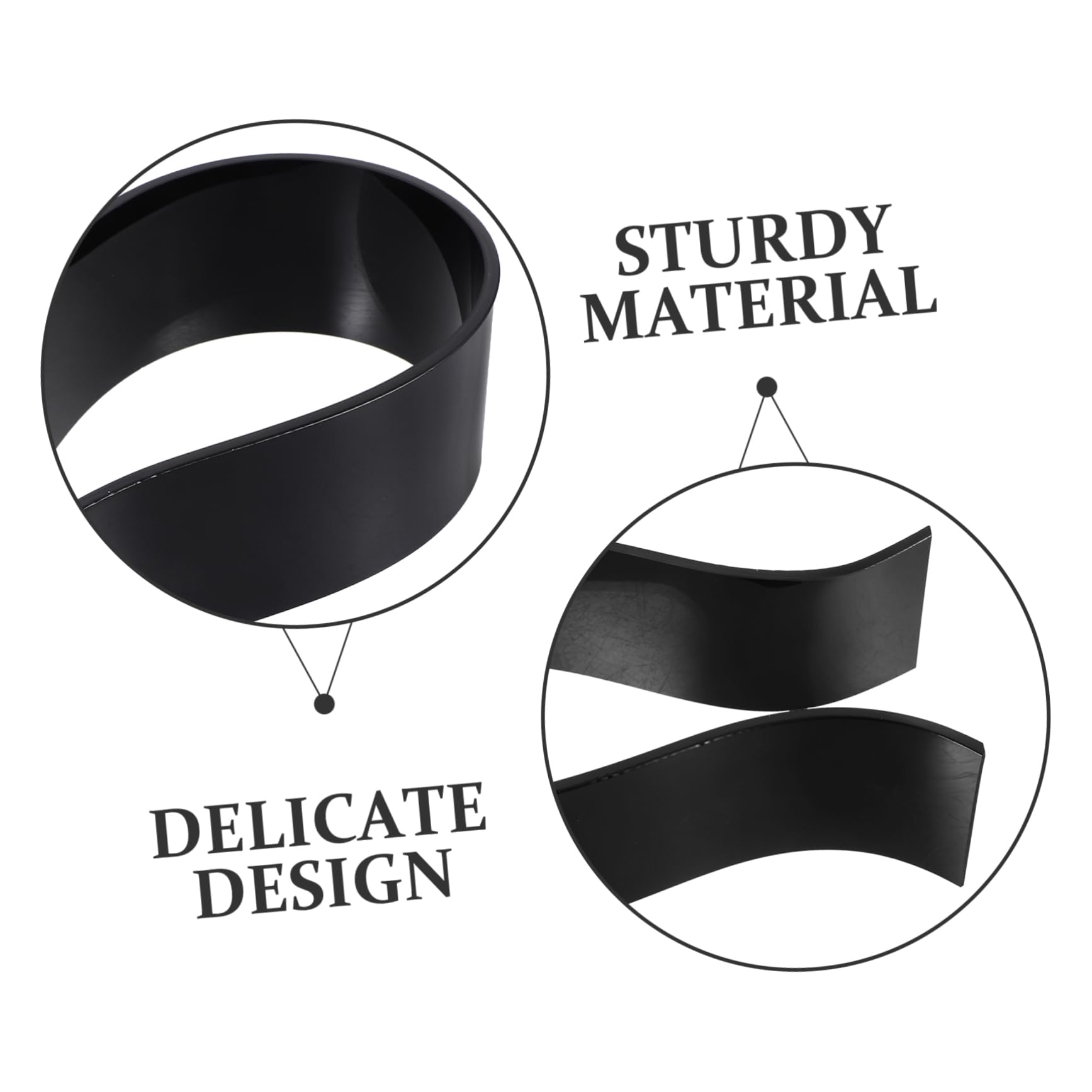 Uonlytech 5 Pezzi supporto per cuffie Stand auricolare scrivania porta cuffie Stand per universali porta cuffia Le si trovano stand per da scrivania Acrilico Nero