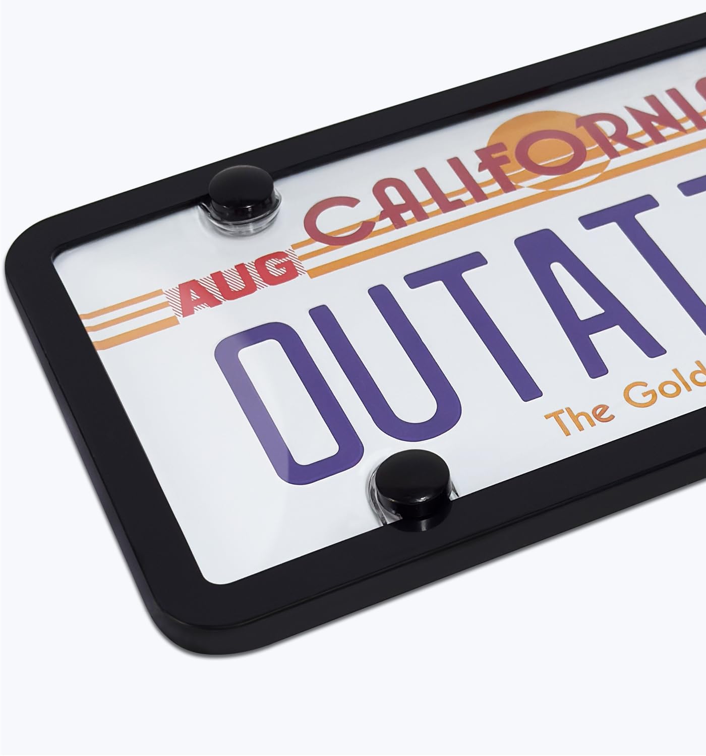 Paquete de 2 Cubiertas y Marcos Transparentes para matrícula, Soporte para Placas de matrícula de automóvil Que se Adapta a Cualquier Placa estándar de Estados Unidos con Tapas de Tornillos