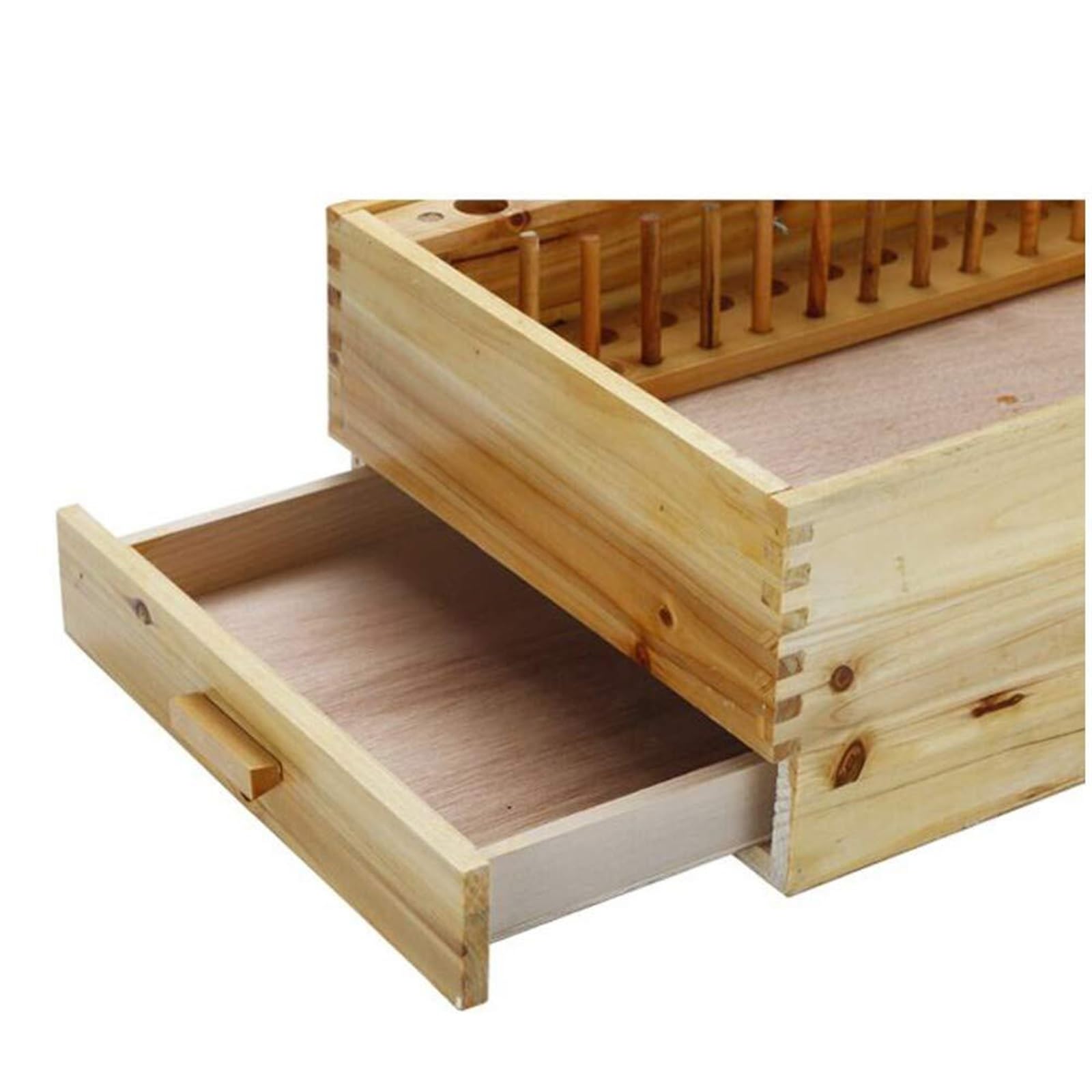 Experimentator für Flache Wurfbewegungen Physikalische Mechanik und Bewegung Experimentelle Ausrüstung Lehrmittel Tragbarer Reagenzkorb - Reagenzglasgestell aus Holz - Reagenzflasc