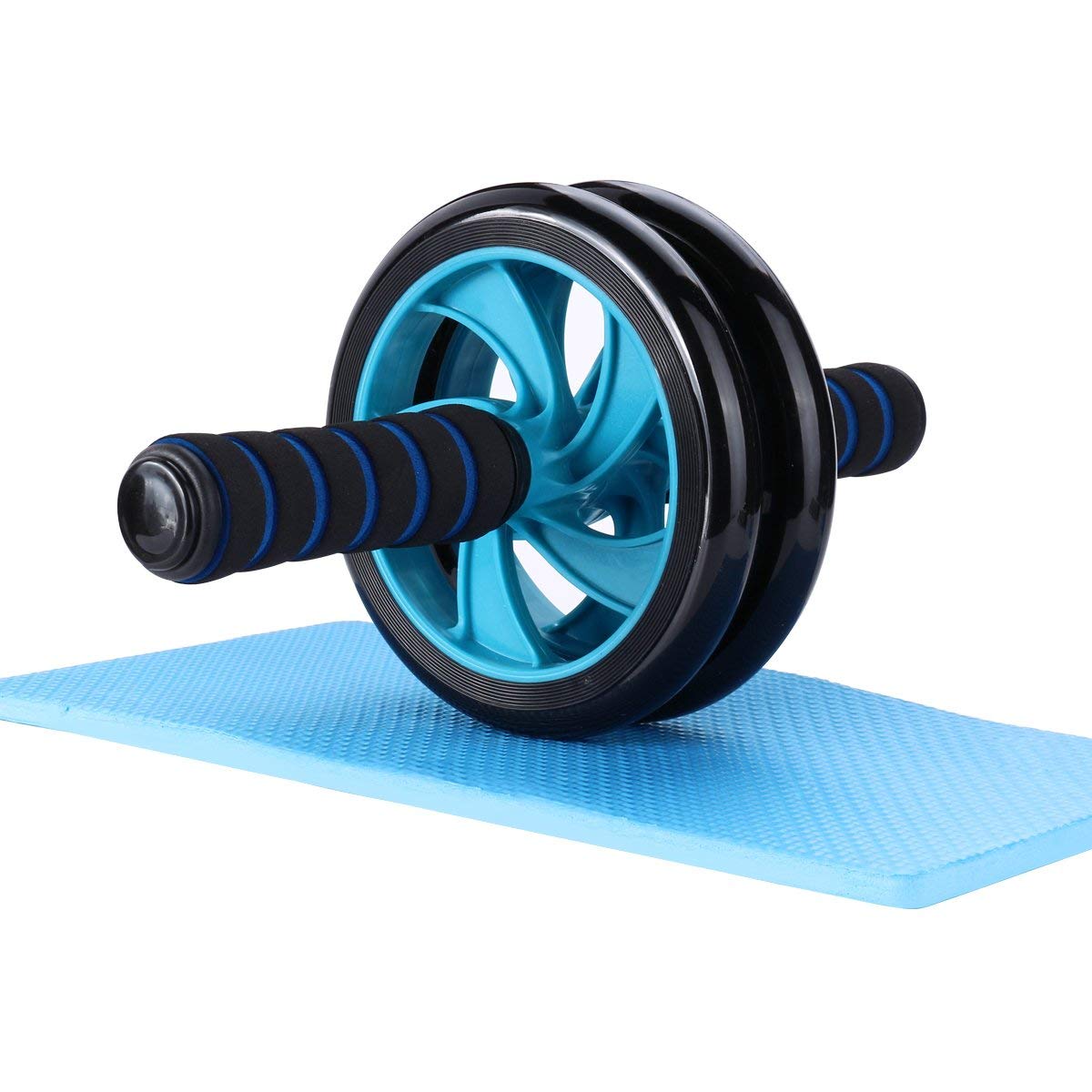KARTUNBOX Ab Roller, Ab Wheel, Stomach and Core Trainer with knee pads, for fitness and effective abdominal / shoulder muscle / arm muscle/Home Gym Abdominal Exercise Mat Steel Handle Unisex for Men and Women (Multi Color) (B08GKYMC33) Amazon Price History, Amazon Price Tracker