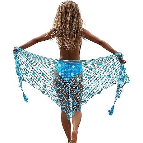 Shimmering Fishnet Skirt: A Versatile Accessory for Coastal Glamour