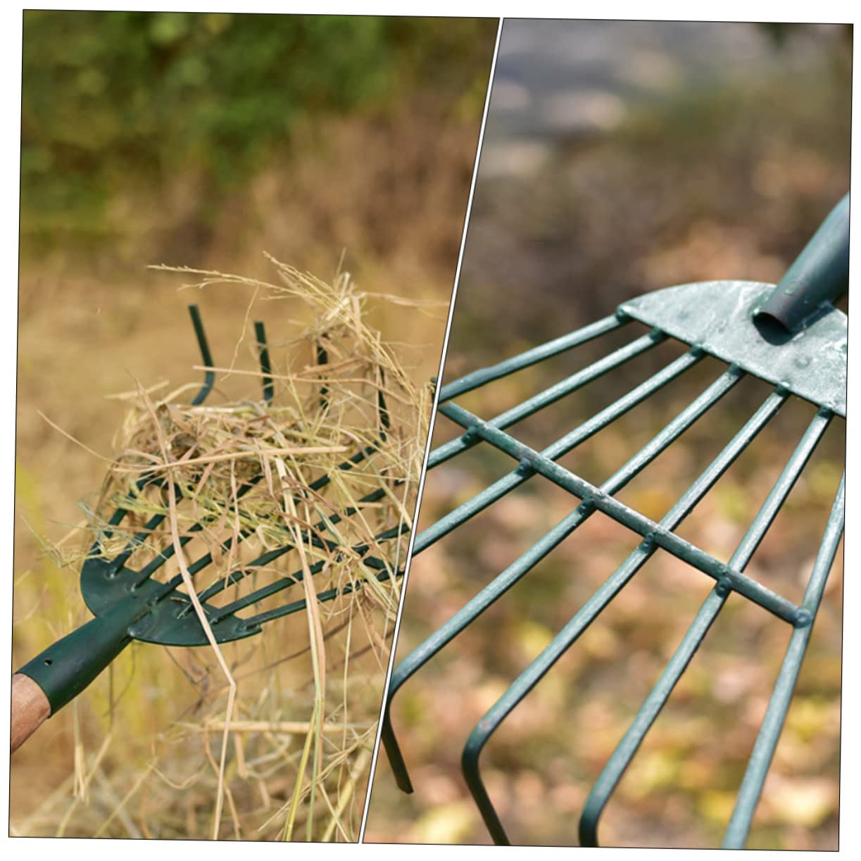Sosoport 3 Piezas Herramienta De Césped Escardador Cooperativa Aireador Cortacésped Rastrillo De Jardinería Fuerza Pequeño Rastrillo Artificial Pala Próximo Acero Carbono