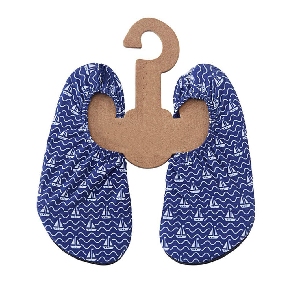 Zapatillas de Playa Antideslizantes para niños, Zapatillas de Deporte, Zapatillas de baño en Azul para niños y niñas, Talla 18-20