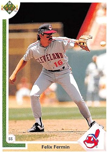 1991 Upper Deck #104 Felix Fermin NM-MT Cleveland Indians Baseball Cleveland Indians