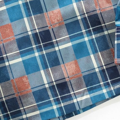 Cambkatl Men's 2025 Fall Loose Long Sleeve Gingham Shirts - VersatileBusiness Casual Button Down Lapel Plaid Cardigan Shirts3