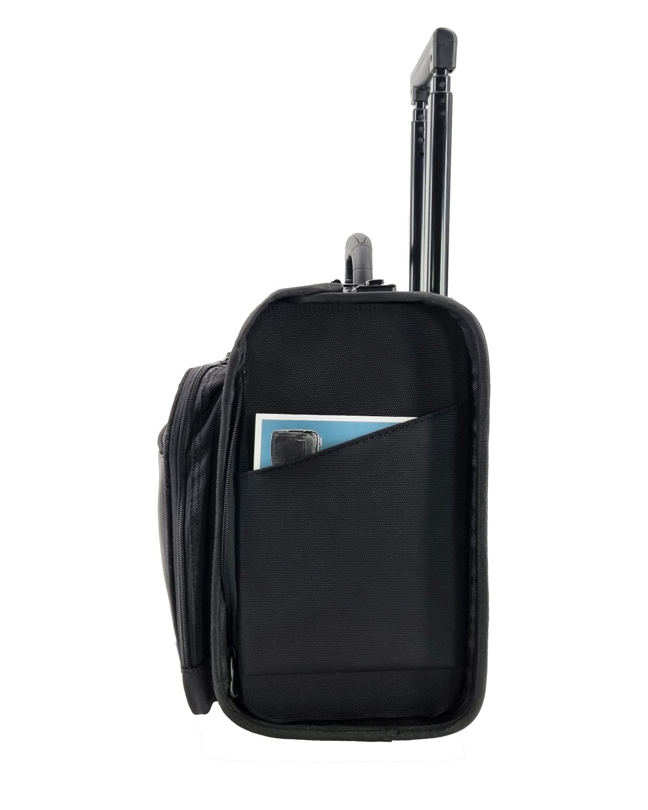 46216 Trolley Pilotenkoffer RPET Samar, Laptopkoffer mit arretierbarem Trolleysystem, 2 Zahlenschlössern, DIN A4 Einsteckfach, ca. 39 x 47 x 24 cm, Businesstrolley, anthrazit