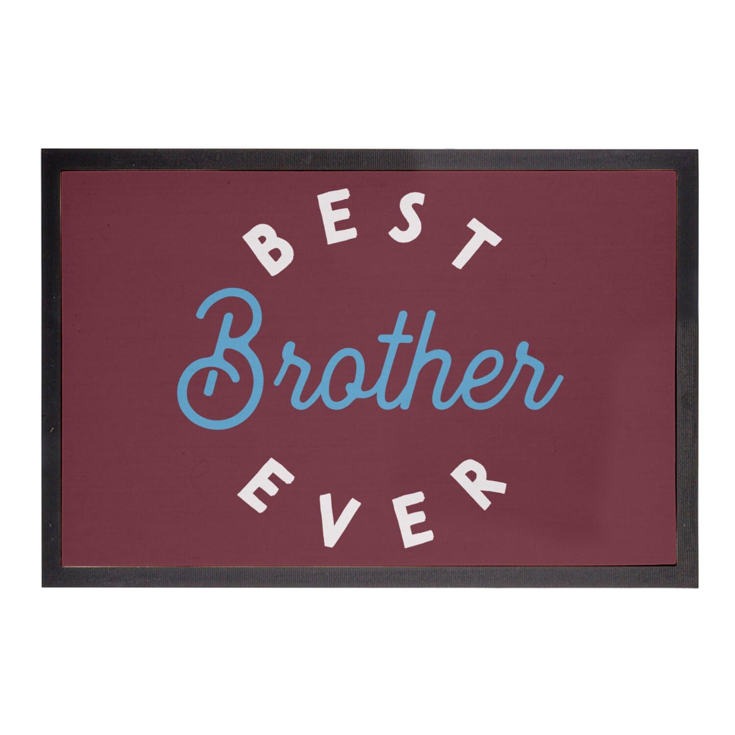 Paillasson Best Brother Ever 75x50cm tapis d'entrée rouge pour la famille
