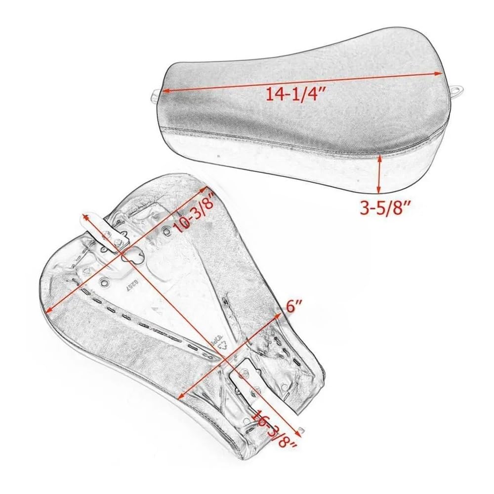 Coprisella per moto sportiva Moto Anteriore Driver & Rider Sedile Singolo Per Sportster XL 1200 883 2010-2015 Cuoio DELL'UNITÀ Di Elaborazione Accessori Cuscino
