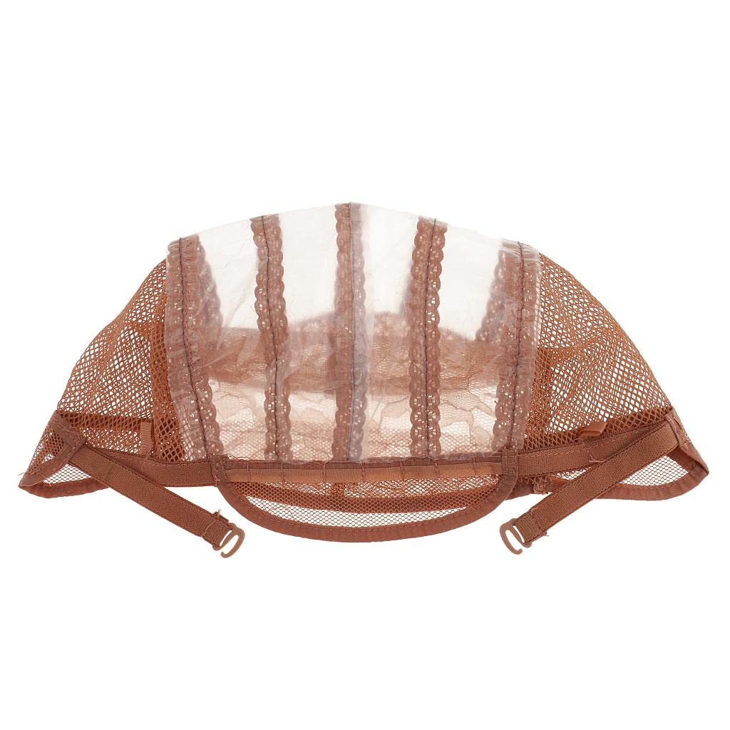 Club Bollywood®Wig Making Base Inner Cap Adjustable Weave Breathable Weaving Lace Net Brown| Wig & Extension Supplies| Wig & Extension Supplies|Health & Beauty |• Health & Beauty|1 X Lace Wig Cap-image-34