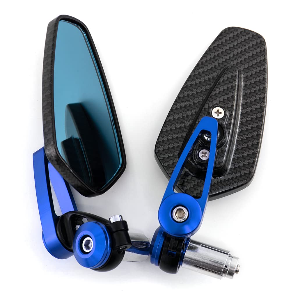 Universal Motorrad Spiegel 360° Drehbarer Aluminium Lenkerendenspiegel motorrad rückspiegel Kompatibel mit Quad Scooter ATV