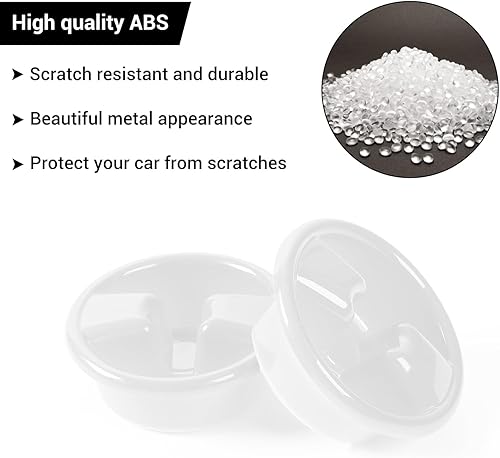 Miniatura 4 de Hoolcar Cubierta de tornillo de montaje en panel duro de techo rígido, accesorios interiores compatibles con Jeep Wrangler JK JKU 2007-2017, blanco,