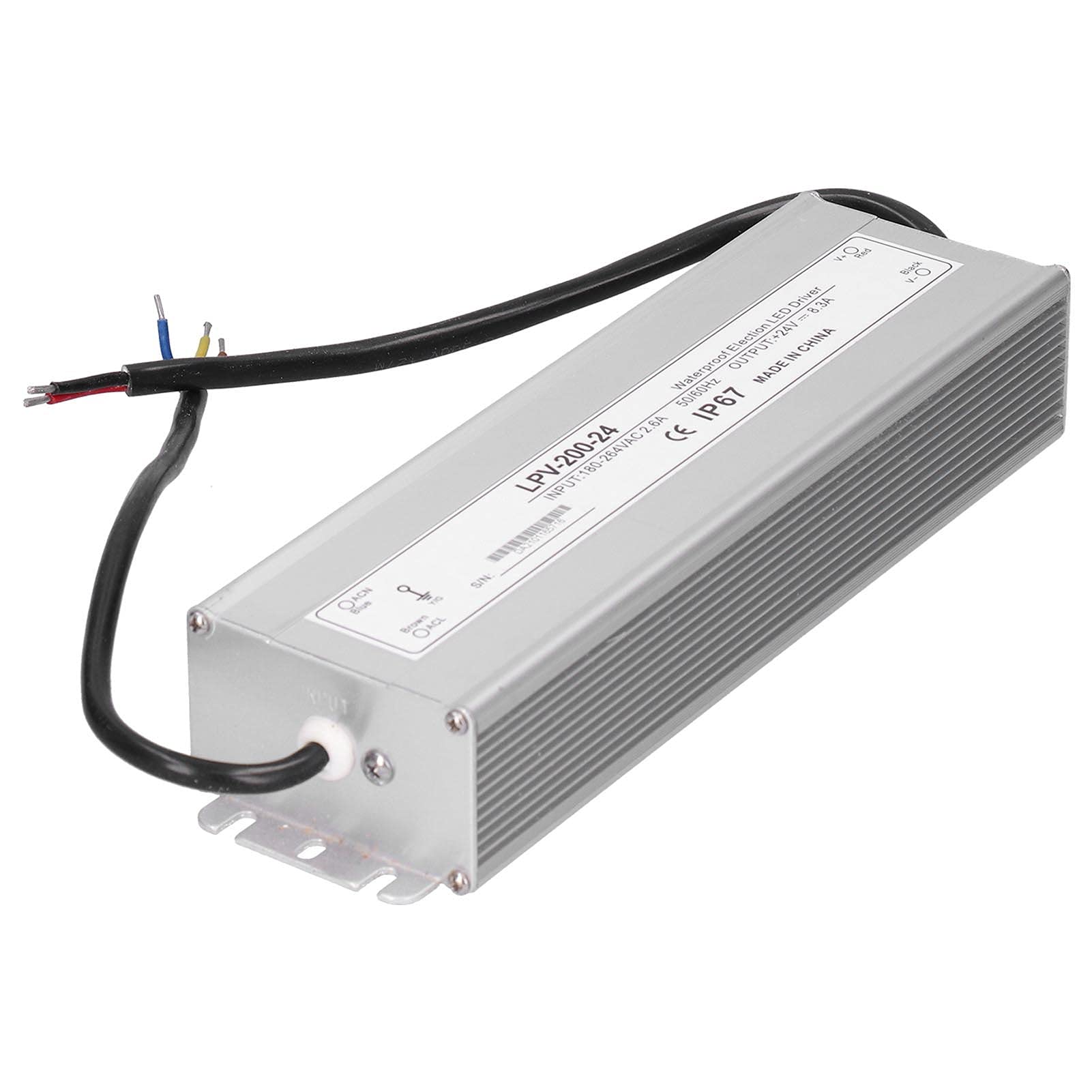 Trasformatore di alimentazione, adattatore LED BERM LED elettronico 200 W impermeabile trasformatore di alimentazione adattatore LPV-200-24 DC24V