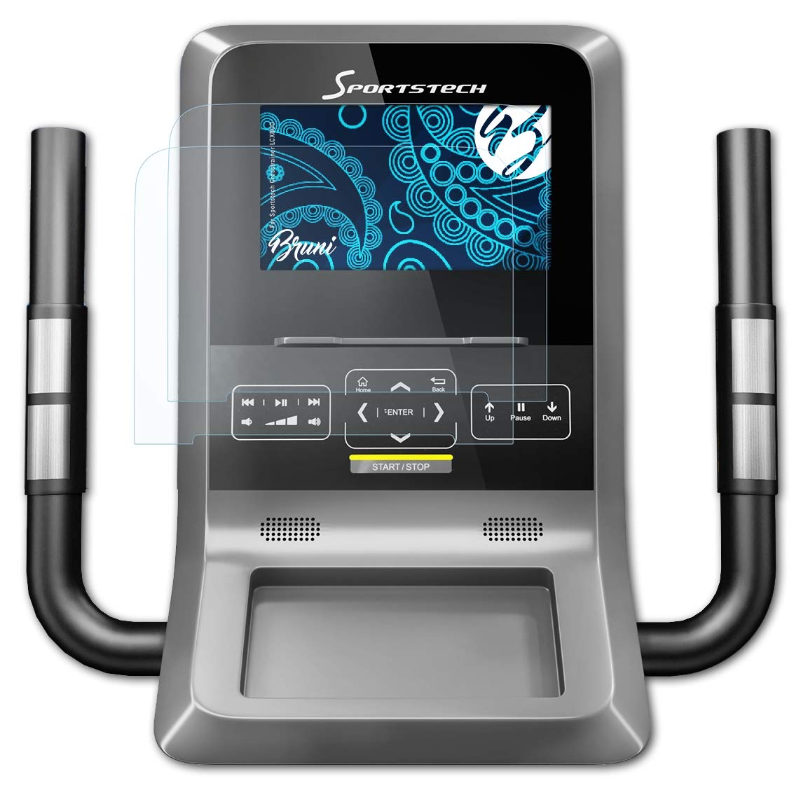 Screen Protector compatible with Sportstech Crosstrainer LCX800 Protector Film, crystal clear Protective Film (2X)