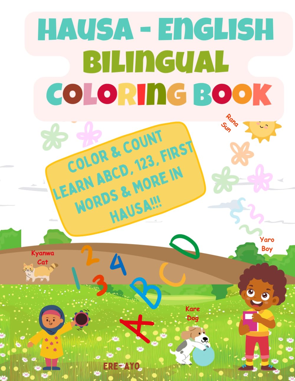Hausa - English Bilingual Coloring and Activity Book for Children