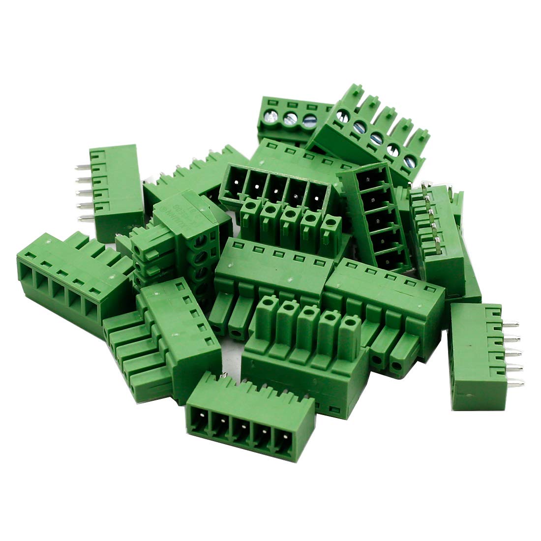 Hxchen 10 Sets 5Pin 3.81mm Pitch 300V 8A 2EDG Audio & Video Accessories