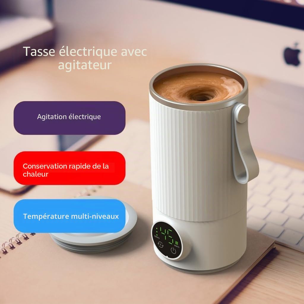 Mug isotherme rechargeable par USB avec 6 températures de chauffage USB