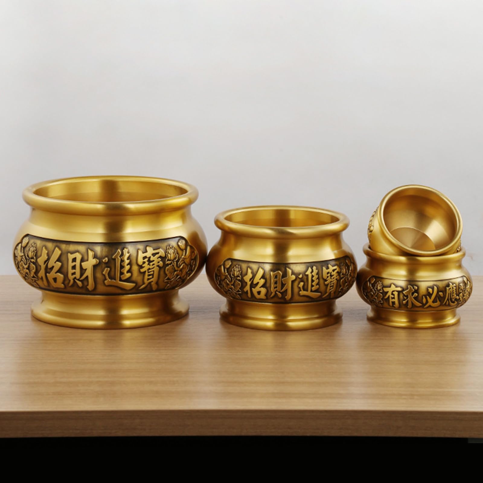 Bruciatori di incenso classici in ottone per benedizioni domestiche ornamento decorativo appassionati culturali titolari di incensi cinesi