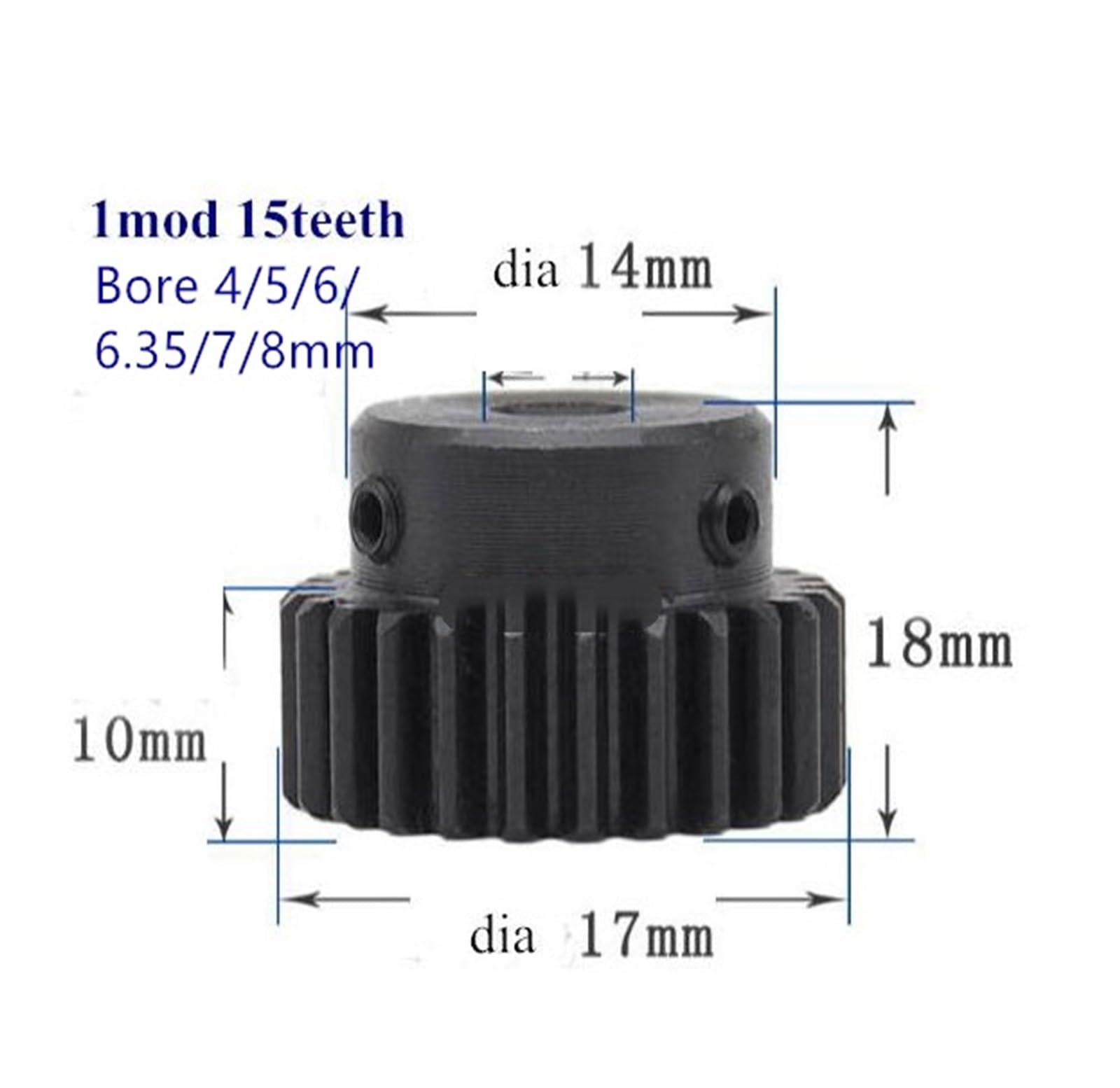 Bevel Gear Pinion Hardware Mechanical 3pcs 1Mod 1 Modulus High Precision Gear Rack Steel 10 * 10 * 1000mm + 3pcs 1M 15teeth Pinion 15tooth Pinion 16tooth Pinion(6mm)