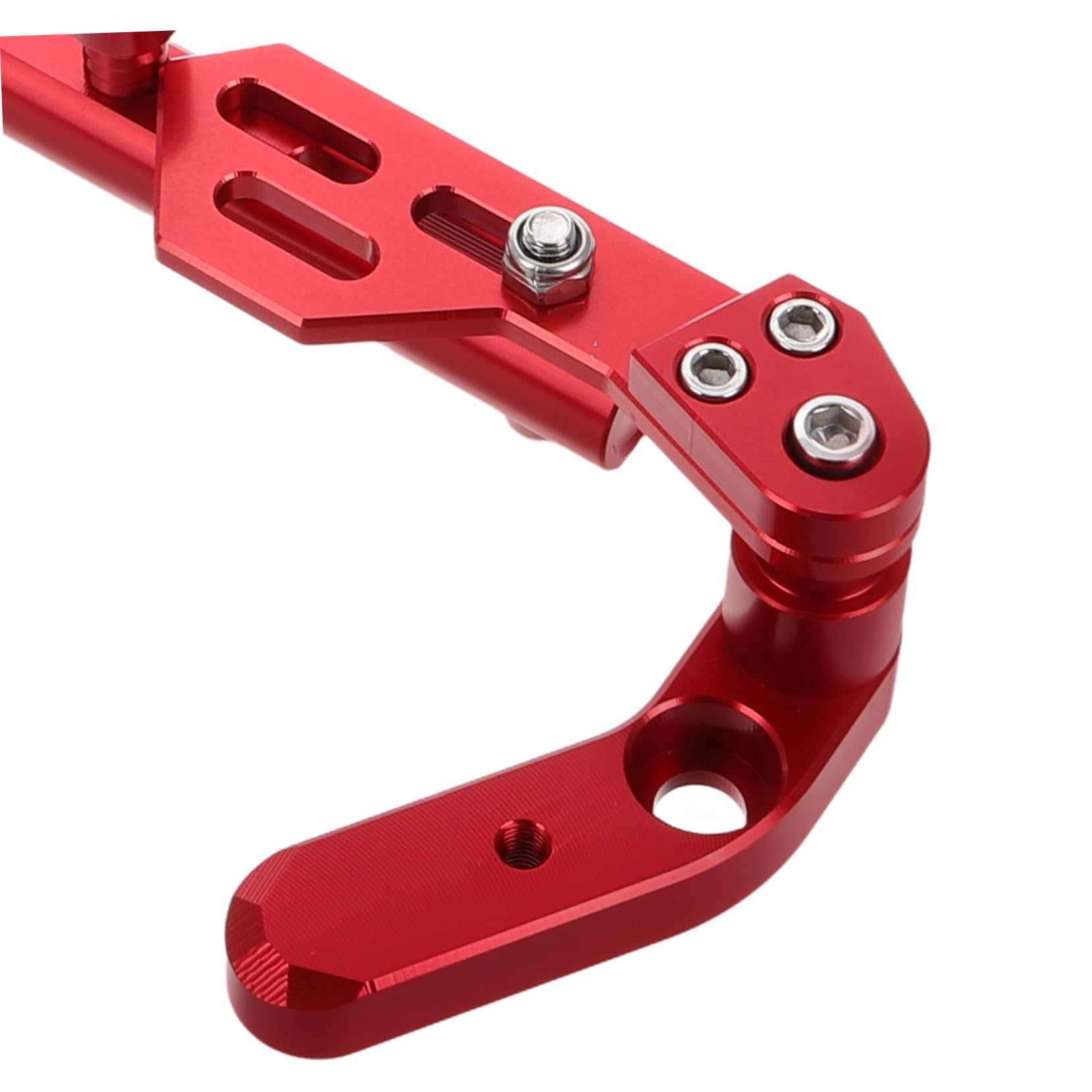 Hemobllo Rallonge de Guidon Alliage Aluminium Rouge Barre Multi Fonctionnelle pour et Véhicules Électriques Installation Facile et Amélioré