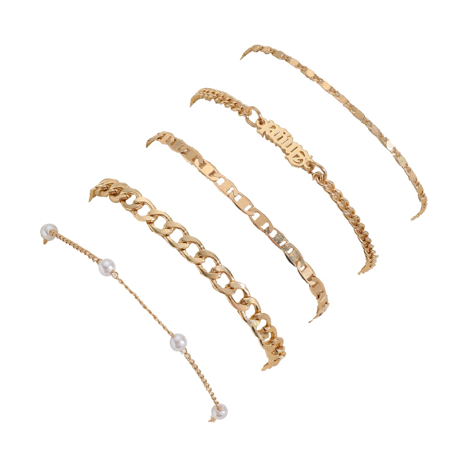 Shining Diva Fashion Latest Stylish Multilayer Pearl Bangle Bracelet for Women and Girls (rr14584b) Set of 5 (B0C1N1B5VQ) Amazon Price History, Amazon Price Tracker