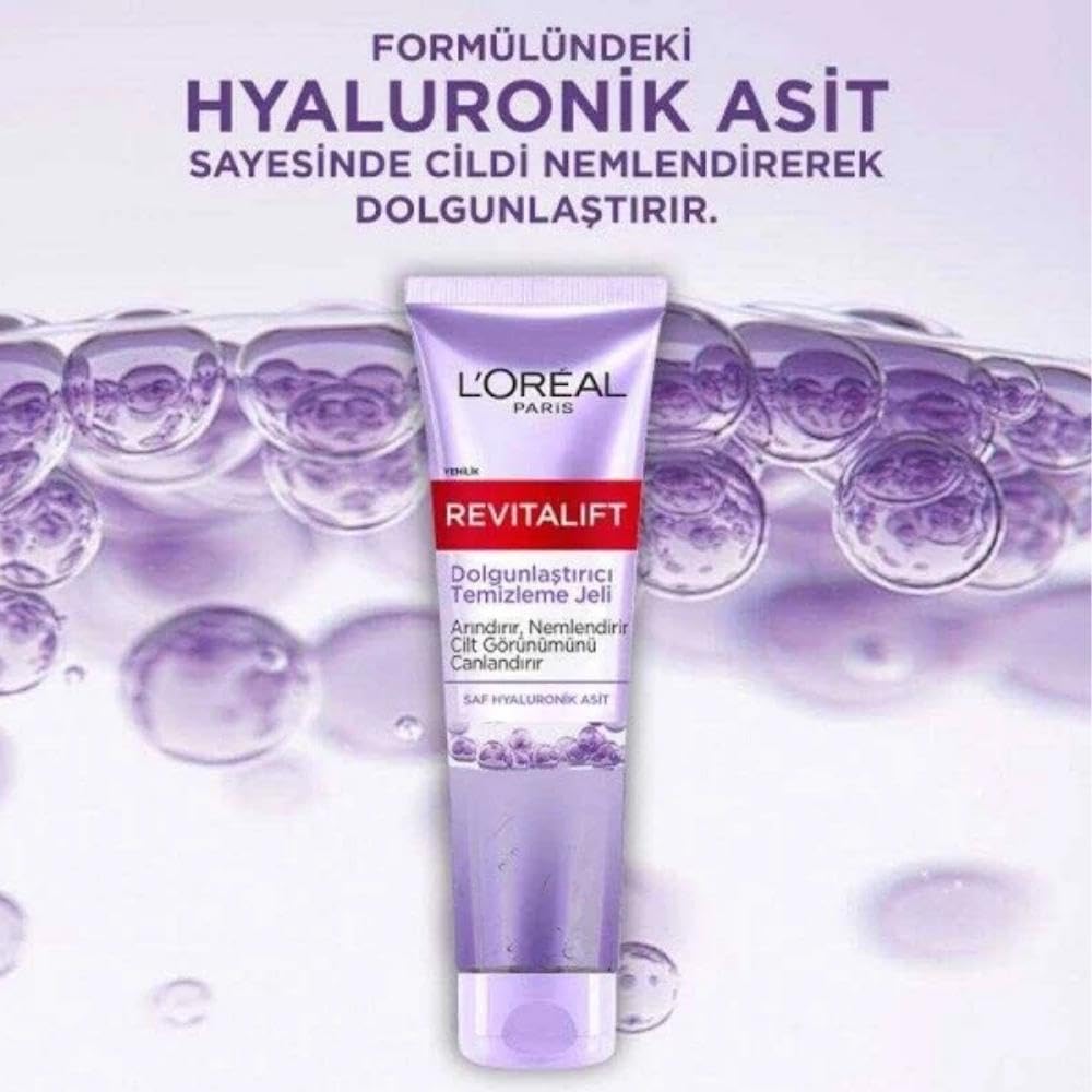 L’Oréal Paris Revitalift Filler Dolgunlaştırıcı Temizleme Jeli - Hyaluronik Asit (150 ml)