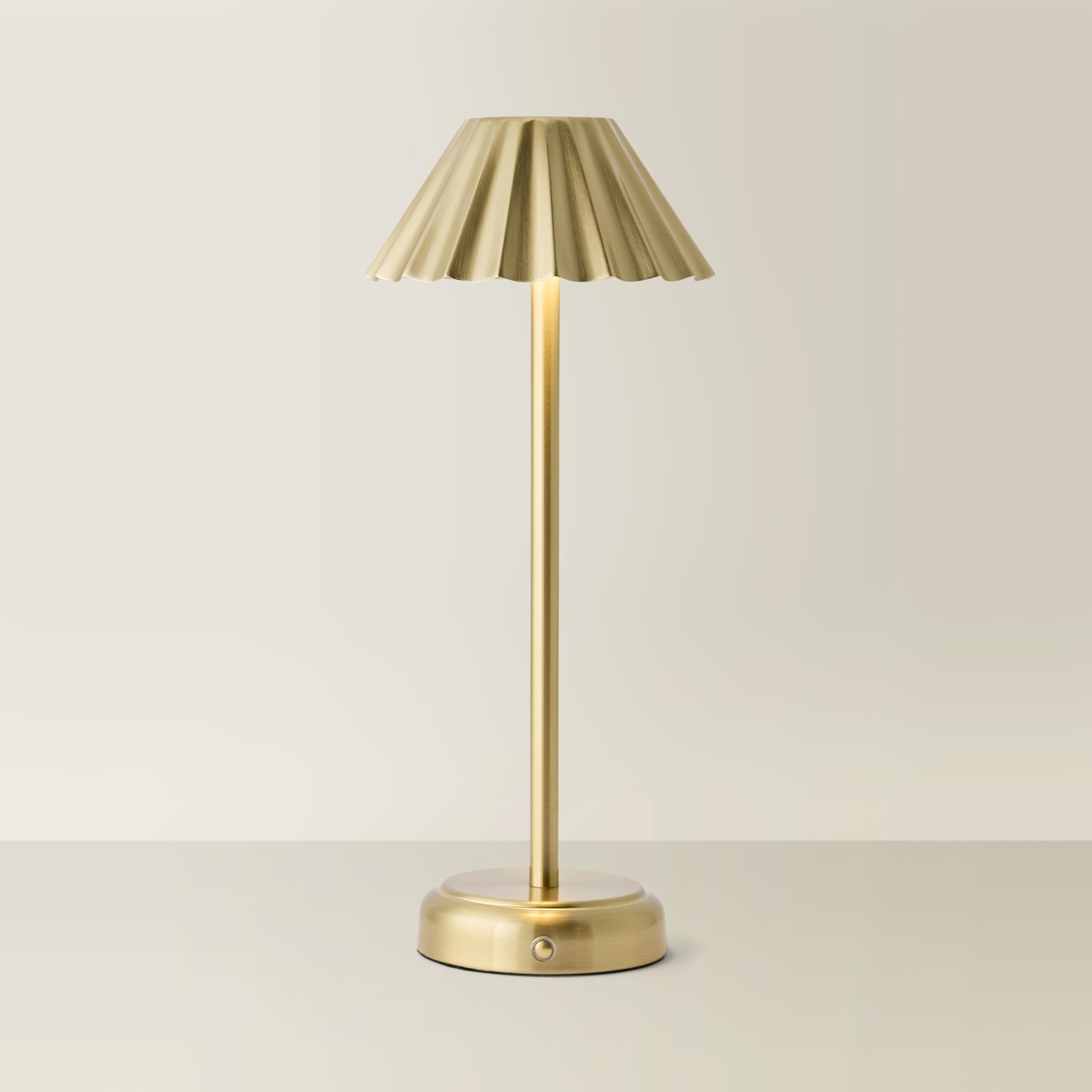 ValueLights | Avery Gold Portable Rechargeable LED Table Lamp | Table Lights, Home Décor & Improvement Essential